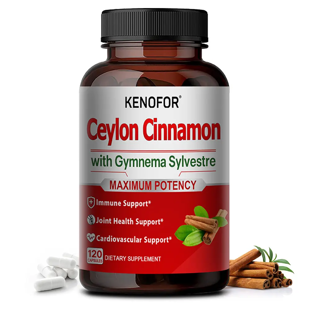 Kenofor Ceylon Cinnamon Health Supplement , Supports Joint Health and Immune Health, 120 Capsules