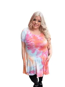 Sunset Sorbet Swing Dress