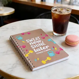 A5 Undated Fitness Planner | 12-Week Body Transformation Log | Workout & Weight Tracking Notebook for Gym & Home Training #Mother's Day #SummerVibes