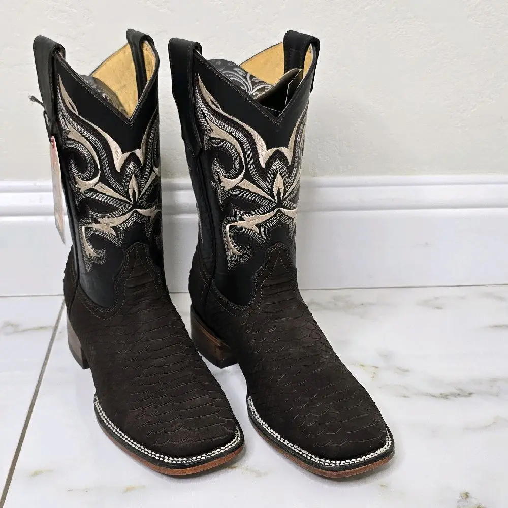 Chocolate exotic Print Boot