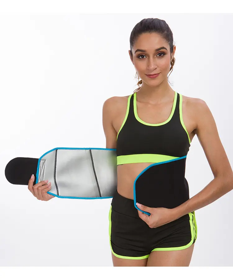 Waist Trainer with Silver Heat-Reflecting Lining, Non-Slip Workout Belt for Fitness Enthusiasts to Concentrate Heat and Maximize Sweat, Odor-Resistant with Phone Pocket, Hands-Free Music, Heat-Reflecting Layer