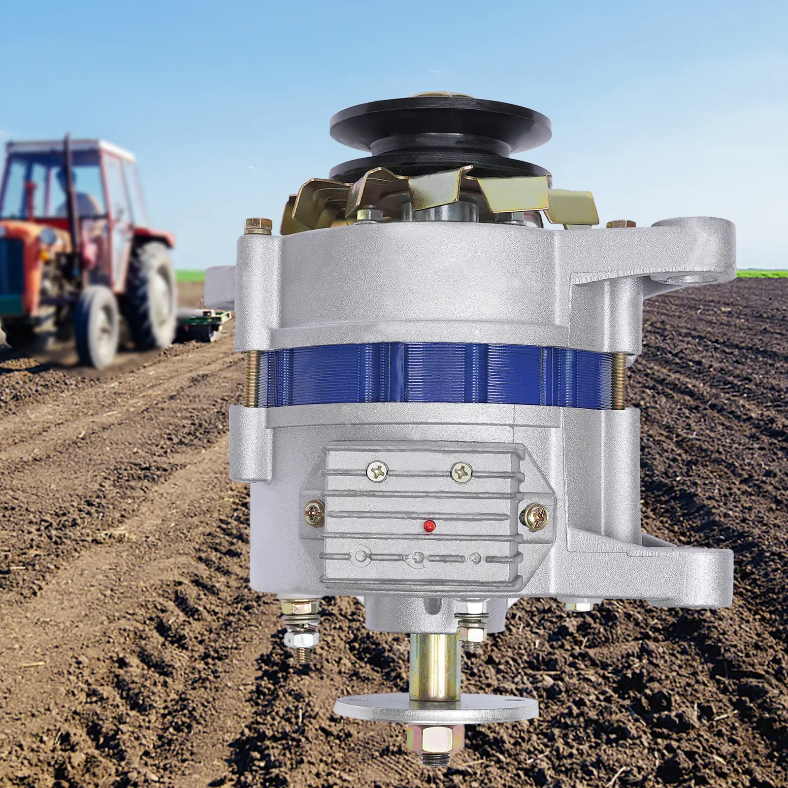 Permanent Magnet Synchronous Generator, 1200W 12V Low RPM AC Charging PMA Permanent Magnet Alternator Built-In Voltage Stabilizer