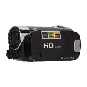 Portable Digital Camcorder Video Camera HD 270 Rotation 2.7 Inch LCD Screen 16X Digital Zoom Built-in Battery Black