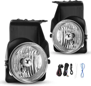 YITAMOTOR Fog Lights Compatible with 2003-2006 GMC Sierra 1500/1500 HD/2500/2500 HD/3500, 2007 GMC Sierra Classic Model 1500 /1500HD /2500 /2500HD /3500, Not Compatible with Denali /C3 Models
