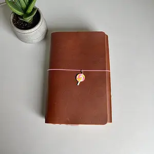 A5 Whiskey Leather Journal Wrap style for planners, notes, sketches
