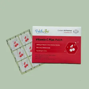 Vitamin C Plus Patch 25mg Vitamin C from Acacia Cherries with Citrus Biflavonoids, Hypoallergenic Fabric, Skin Care, Supports Normal Function