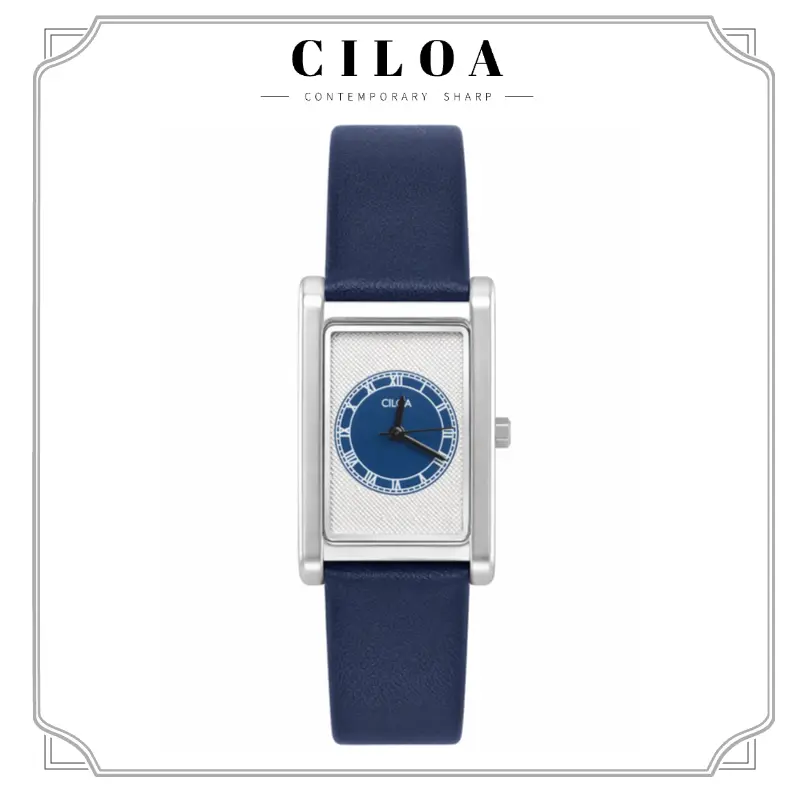 CILOA New High-End Square Shape Tritium Quartz Sports Men's Wrist Watch, Buckle Closure - Model 516, Tritium Dial