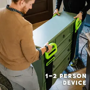 Clever Carry Moving Straps, Single Person Lifting Strap, Portable Heavy Lifting Tool, Labor Saving Carrying Belt for Moving Furniture, Boxes, Appliances