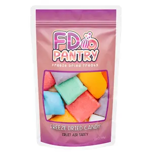 Freeze Dried Candy Air Taffy - Mix 3.5oz Resealable Snack Bag -  Strawberry, Melon, Cherry, Raspberry, Orange, Grape, Mystery Crunchy Assortment Treat Gift  Pack