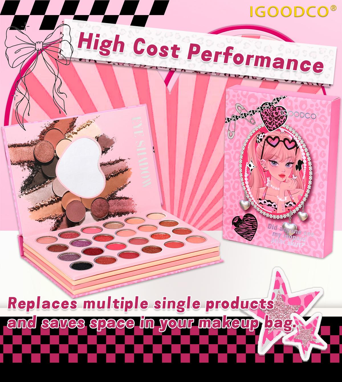 IGOODCO (model: IG5158) Women's cosmetics high coloring high gloss eye shadow disk makeup repair set