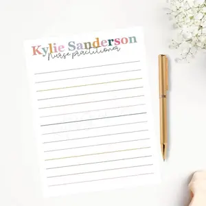 4.25x5.5 Custom Name and Occupation Tear-Away Notepads
