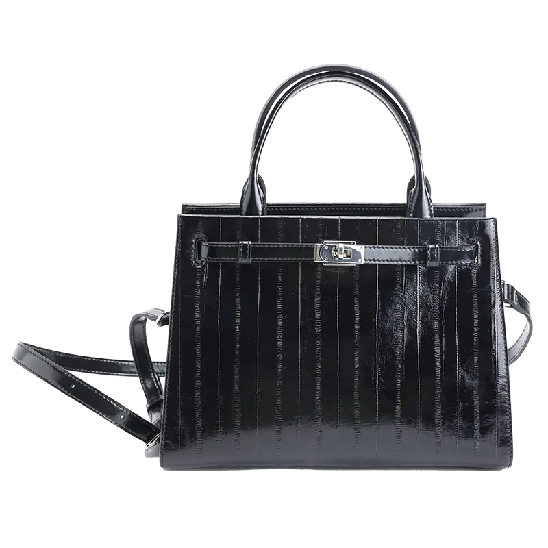 TUSCAN'S Women's Genuine Leather Eel-Grain Shoulder & Crossbody Bag – Versatile Affordable Luxury