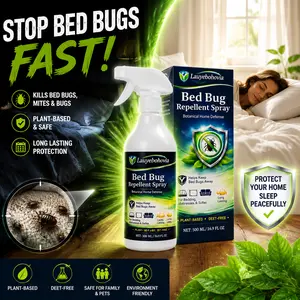 Dust Mite Killer Spray, Mattress Disinfectant & Pet Safe Fabric Sanitizer - 16.9 fl oz Long-Lasting Insect-Control for Mattresses, Bed Bugs, Fleas & Mites
