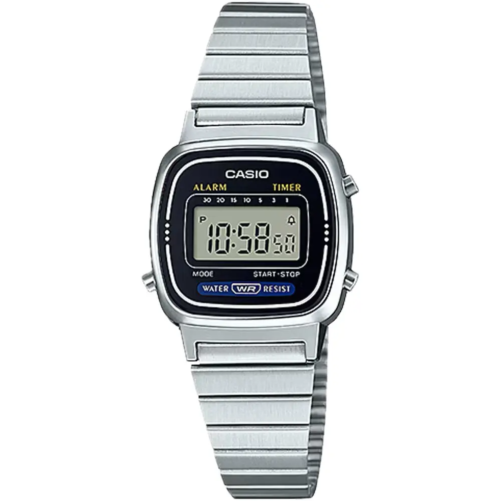 Casio Women's Vintage Digital Stainless Steel Watch - LA-670WA-1