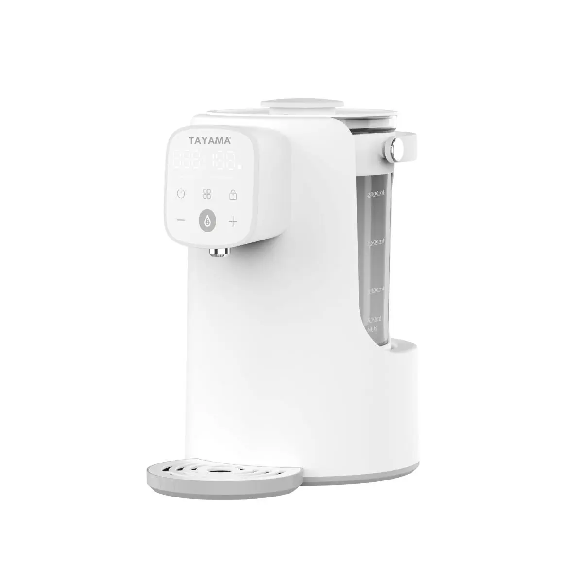 212 MAIN Smart Digital Glass Thermostatic Kettle & Automatic Drink Beverage Dispenser - 2000ml Glass Jug, 1000W, Digital Display, Child Lock Auto-Lock, 5 Preset Temperature Functions, 95-212°F, Countertop Household Kitchen Appliance