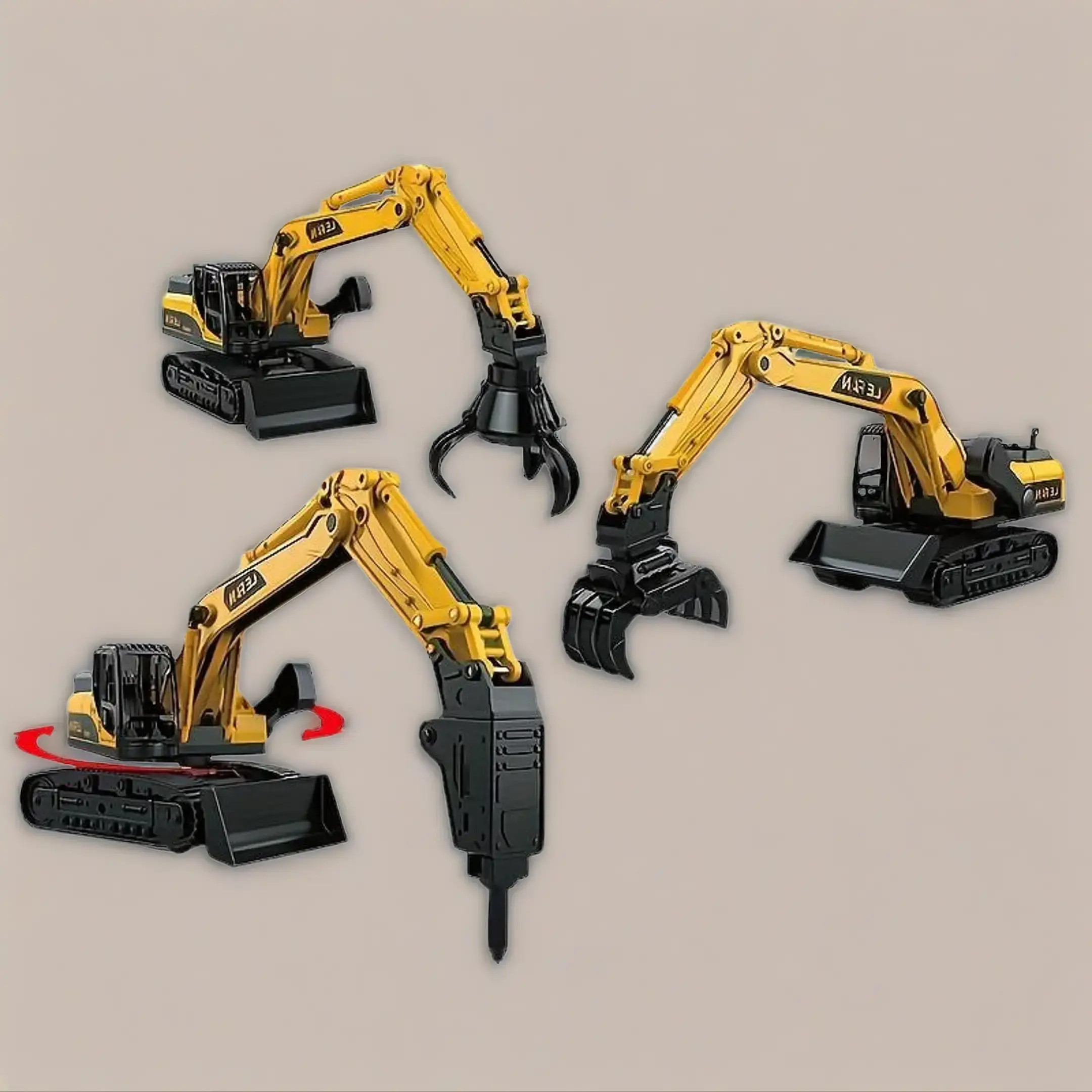 High-Quality Inertial Engineering RC Digger Toy Car - Inertial Drive Grabber, Children Development, Family Dig Game, Birthday Gift Win, Ideal for Boys’ Holiday Presents