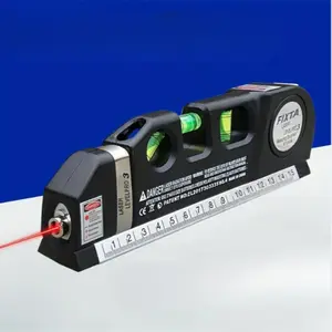 Multipurpose Laser Level, Heavy Duty Laser Level with Metric & Imperial Tape Measure, Self Levelling Laser Leveler Tool for Home & Office, Industrial, Portable, Handle, Hardware