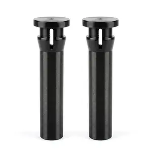 Heavy-Duty Trash Can Lid Hinge Pins (2 Pack) – CNC Solid Nylon (Not 3D Printed) | Fits 95-Gallon Bins | Commercial Latch Repair Kit – Black
