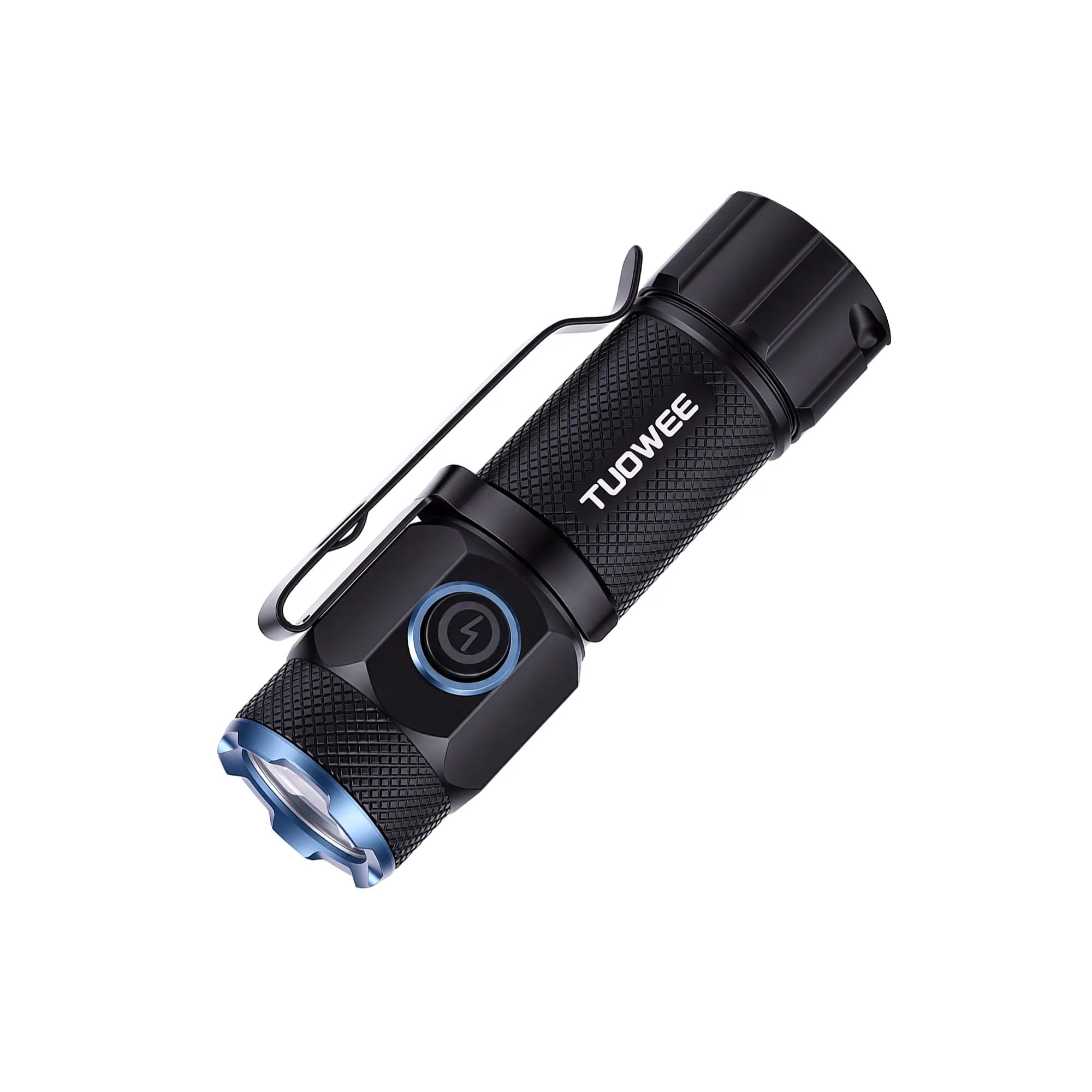 MB5 Compact Portable Rechargeable Adjustable Tactical LED Flashlight - 1000 Lumens, USB-C Port, 5 Lighting Modes, Aluminum Alloy Body, Pocket Clip, 3-Way Stand, Lithium Battery, Cool Tech Tools and Gadgets for EDC/Camping