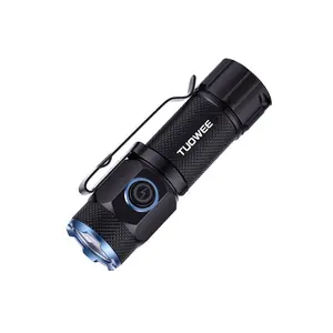 Portable Rechargeable Flashlight, 1000 Lumens Ultra Bright EDC Torch with USB-C Charging, 5 Lighting Modes, Compact Tactical Flashlight with Pocket Clip for Camping, Hiking, Emergencies, Daily Use