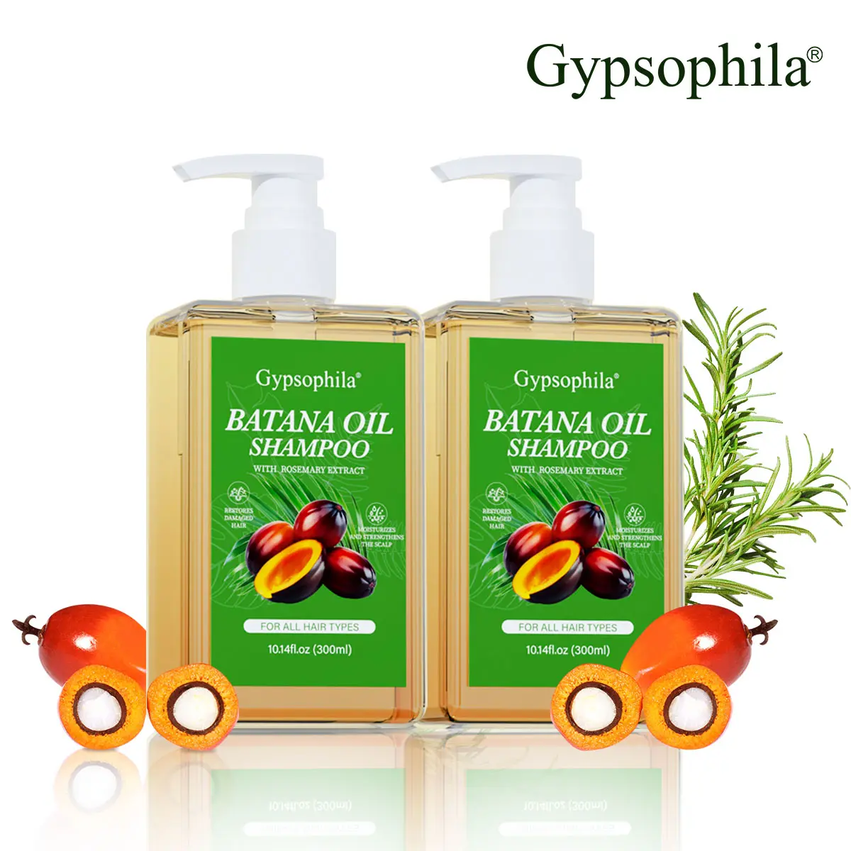 Gypsophila Batana Oil & Rosemary Shampoo - Nourishing, Regenerating & Strengthening Shampoo for Men & Women - Reduces Hair Loss, Enhances Volume, Boosts Shine & Improves Scalp Health Shampoo (300ml / 10.14 fl oz) Rosemary Onion
