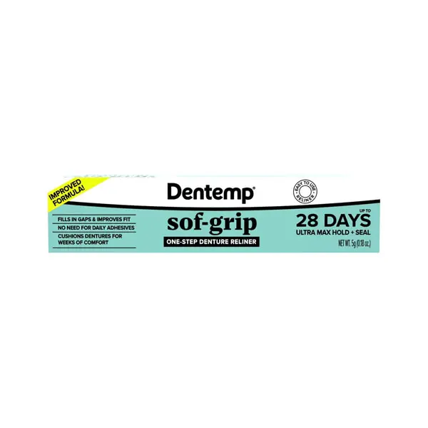 Dentemp Sof-Grip 1-Step Denture Care - 5g (1 Pack)