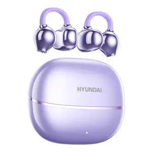 HYUNDAI Earclip C7 Clip-on Design Wireless Earphones, Upgraded Panoramic Sound Headset, Comfortable Wearing & Waterproof Sports Earbuds for Work, Fitness