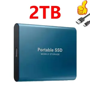 Portable SSD 2TB High Speed External Hard Drive USB3.2 Type-C Original Hard Disk  Mass Solid State Drive for Laptop/PC/MAC new