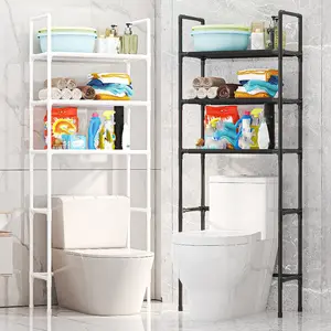3-Layer Bathroom Rack, Home Toilet Storage Shelf, Space-Saving Utility Organizer, Durable & Sturdy Design, Perfect for Bathrooms, Bathroom Organization, Bathroom Organizer Supplies, Bathroom Organizing Accessories