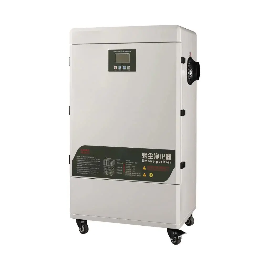 MCWlaser XL-550 Pro Laser Fume Extractor, 700 m3/h High Suction, 5-Layer Filter System, Under 60dB Quiet Motor, Roller Wheels, Ideal for CNC Shops (Engraving, Cleaning, Welding Use)
