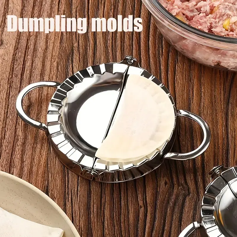 Stainless Steel Dumpling Maker, Easy Press Pack Cutting Tool, Efficient Compact Utensils, Perfect for Dumplings, Pies, Pastries, Kitchen Essential Gadget, Kitchen Utensils Gadgets