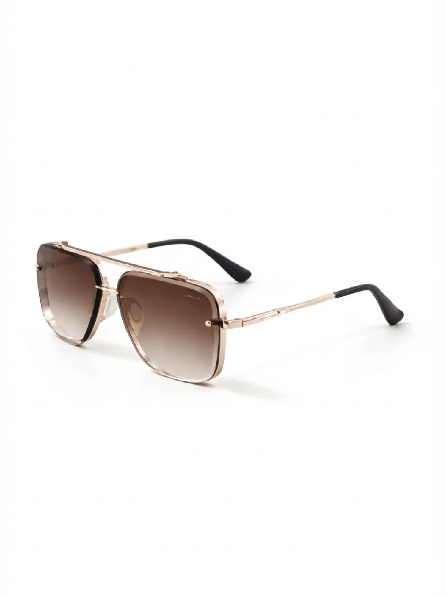 Bella Tangle-Free Aviator Sunglasses - Coffee | Fashionable Sunglasses with Certified Shatter-Resistant Lenses & UV400 Protection - Stylish Sun Protective Shades for Women & Men - Unisex Outdoor Fashion Eyewear