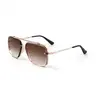 Bella Tangle-Free Aviator Sunglasses - Coffee | Fashionable Sunglasses with Certified Shatter-Resistant Lenses & UV400 Protection - Stylish Sun Protective Shades for Women & Men - Unisex Outdoor Fashion Eyewear
