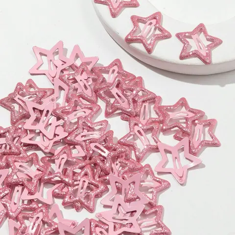 Women's Star-Shaped Fashion Hair Clips, Street Style Claw Hair Accessories, Hair Claws Set, Set of 10, Stylish Women's Hairclips, Super Cute Clips, Fun Hair Clips, Claw Clip Pack, Clips For Hair