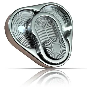 Metal Triangle Rotary Fidget Slider Hand Push Spinner EDC Toys for Adults Office Stress Relief Portable Collectible Decor Novelty Gift