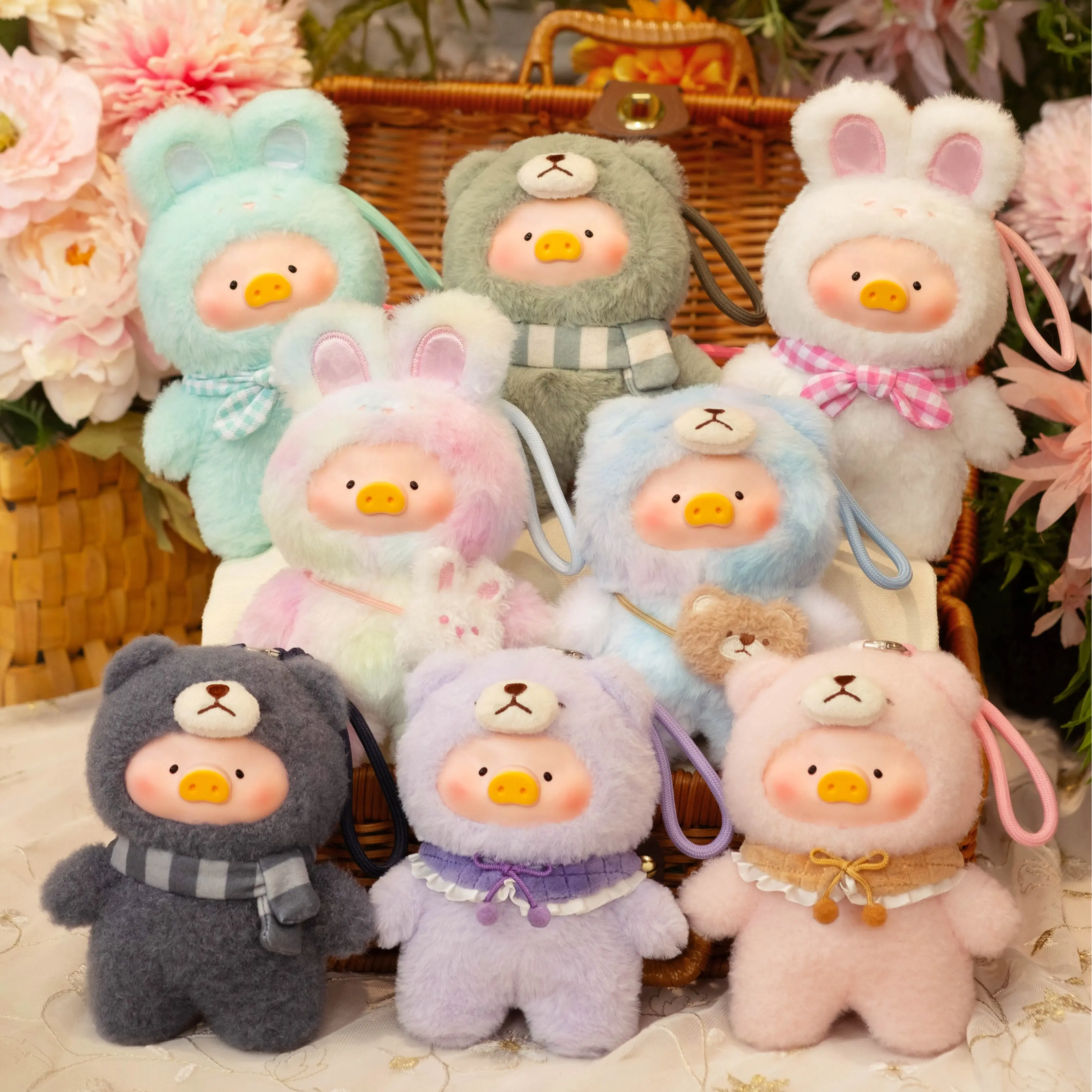 LuLu the Piggy Joyful Time Series - Vinyl Face Plush Pendant Blind Box, Random Surprise Set