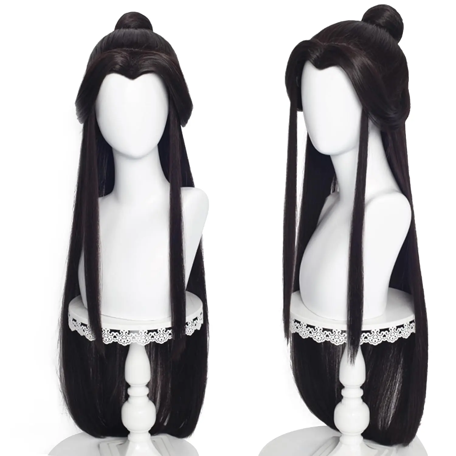 Xie Lian Cosplay Wig Anime Black Long Straight Hair for Men Women Chinese Hanfu wig Heat-Resistant Fiber Halloween,Chirstmas,Party,Comic con