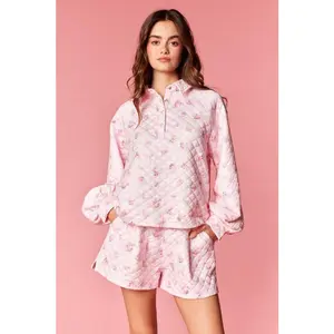 Pink Rosie Quilted Set