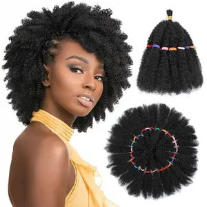 Marley Twist Braiding Hair 12 Inch 3 Packs, Pre Stretched Spring Twist Hair, Tangle-Free Afro Kinky Synthetic Crochet Braids, Hair Extensions for Women #1B,summervibes wig