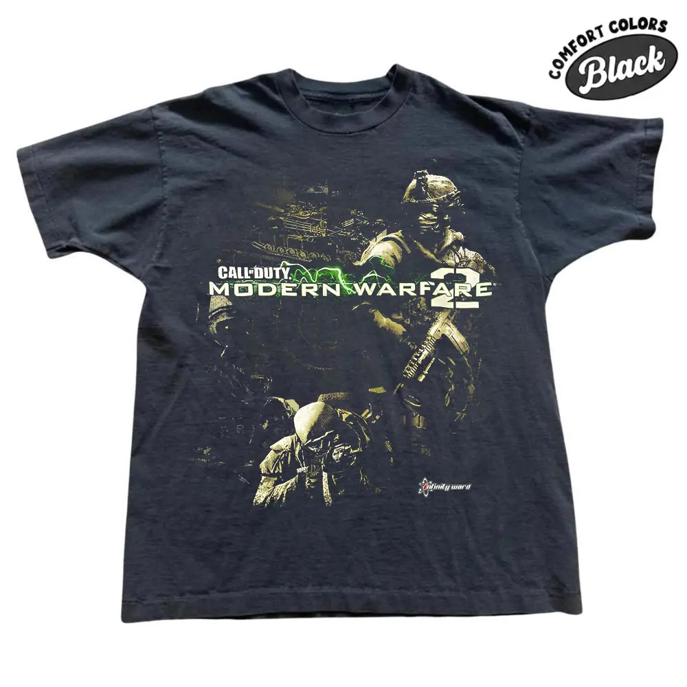 The Call Of Duty Modern Warfare Comfort Color T-shirt, Gamer Girl Graphic T-shirt,  Gift for Men, Gift for Women, Crew Neck T-shirt, Trending T-shirt