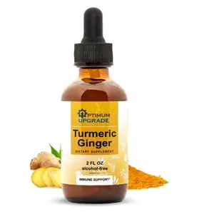 OU Turmeric and Ginger Supplement Drops for Joint Support & Digestion - Organic Curcumin Ginger Supplement with Black Pepper - Vegan Turmeric and Ginger Tincture, Non-GMO - 2 fl Oz