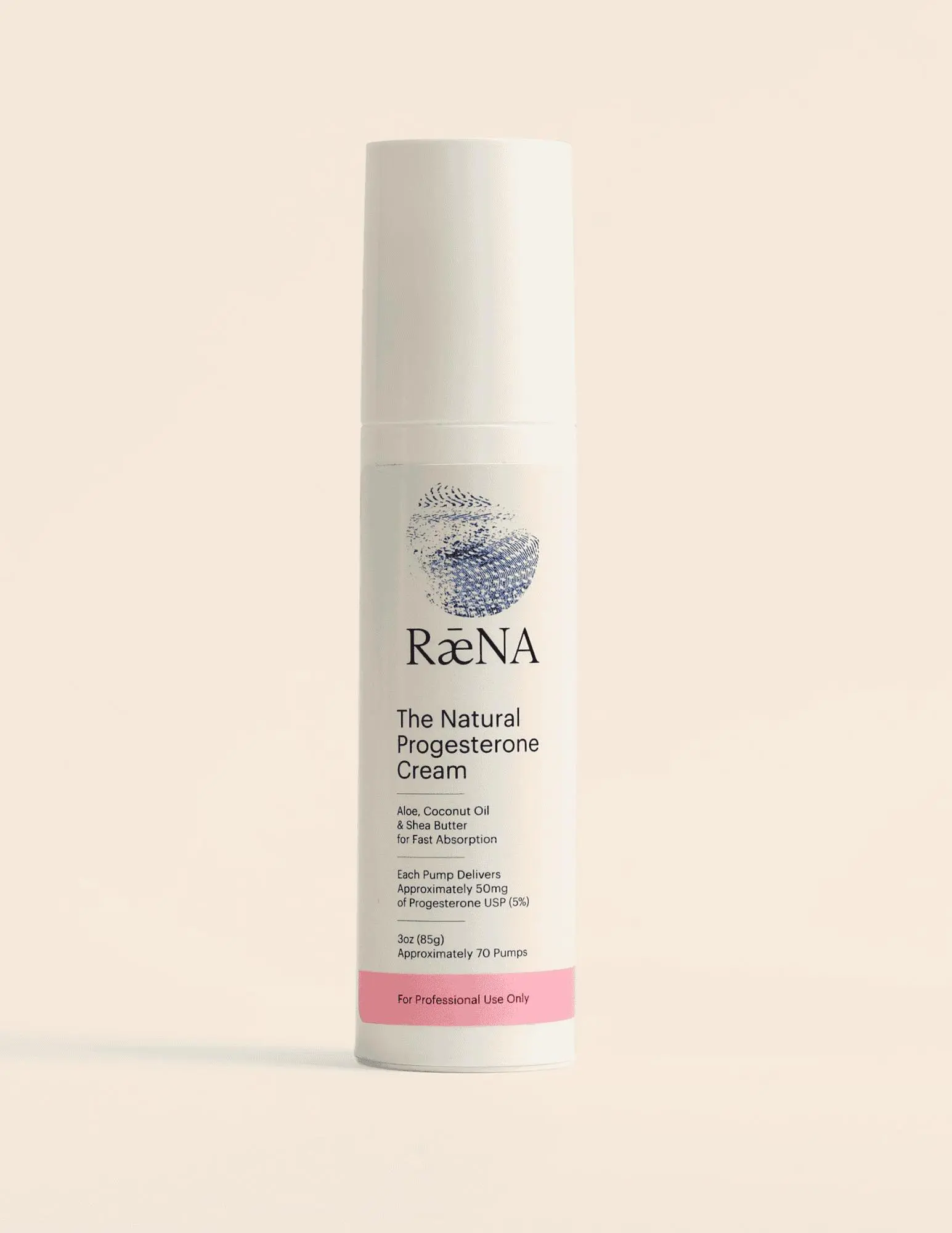 Raena The Natural Progesterone Cream 50mg - Hormone Health Support - USA Made - Moisturizers & Skin Repair - Bio-Identical Formula - Plant-Based Ingredients - No Synthetic Additives