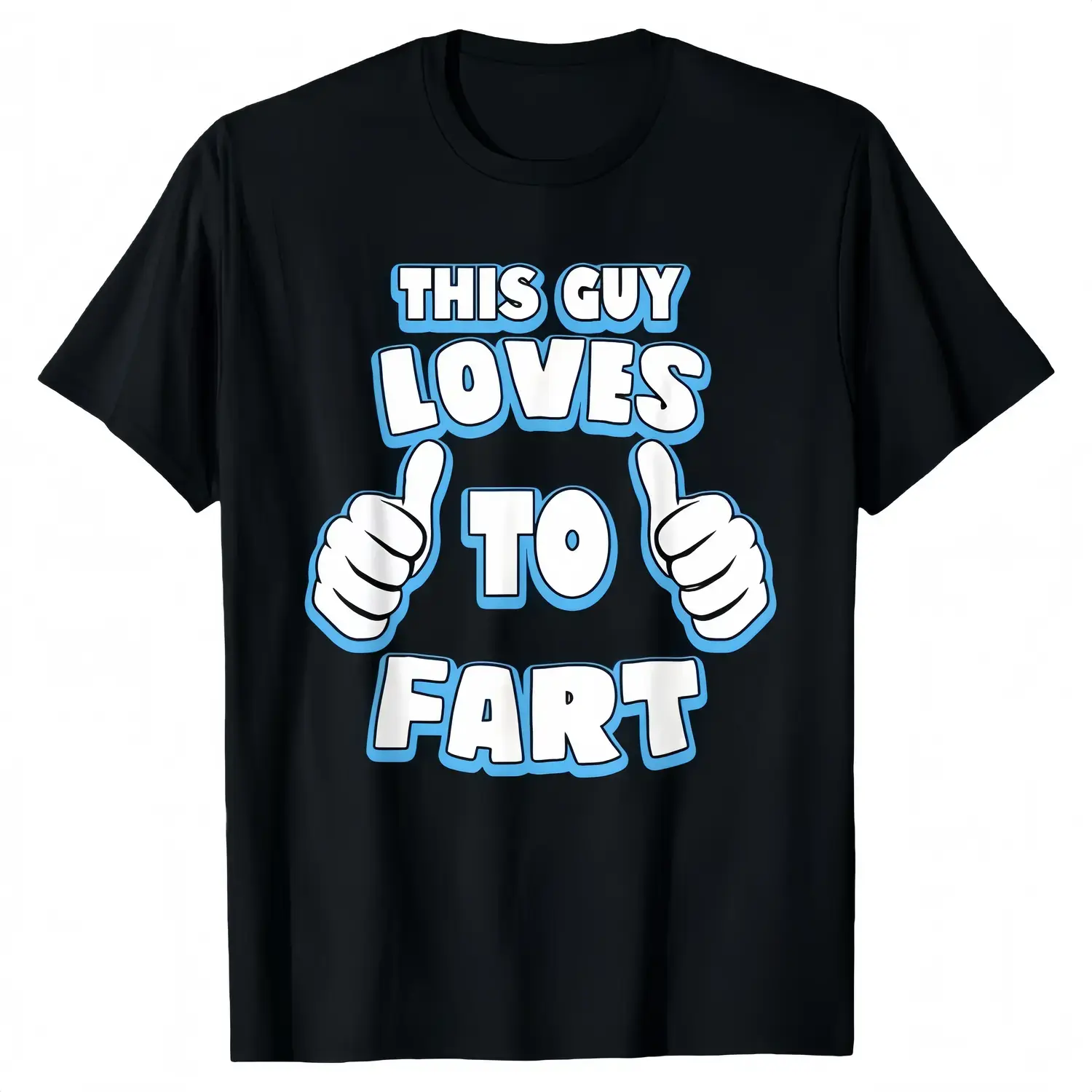 Cotton Short Sleeve T-Shirt This Guy Loves To Fart Mens Funny T-Shirt Humour Joke Gift Graphic Tees Top Casual Summer Wear