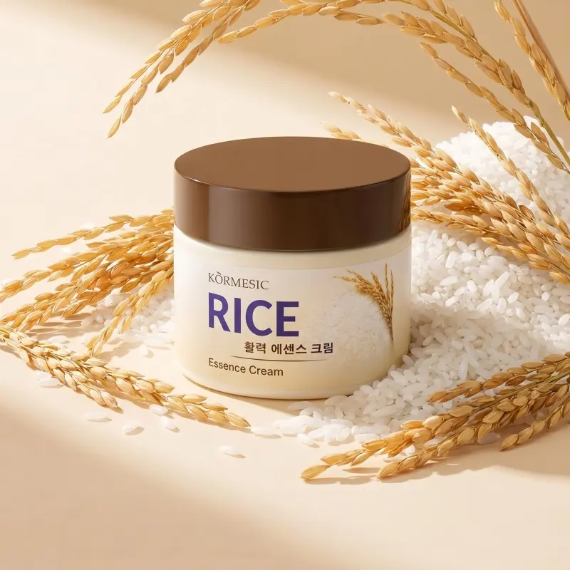 Rice Extract Niacinamide Brightening Cream - Hydrating, Radiance-Boosting Daily Moisturizer with Deep Moisturizing Formula for All Skin Types, Lock in Moisture Skincare Product