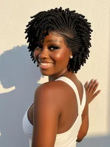 Fashionable Women's Hairstyle, HD Full Lace Spiral Braid Wig, African Spiral Braid Unisex, Stylish Daily Wear Choice, Synthetic Twists Wigs