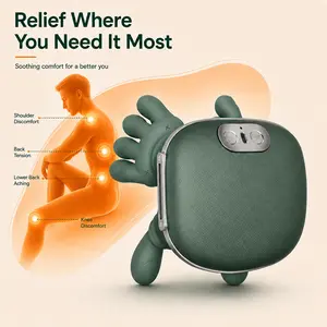 For Dad - Summervibes 2026 -  Melt Away Neck Tension Wearable Heated Massager with Real Human-Touch Silicone Father`s Day Gift Silicone Relaxing Adjustable