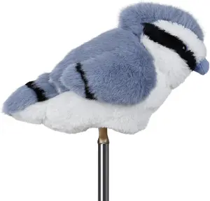MyTag Funny Putter Cover, Blue Jay Golf Blade Putter Head Covers Mid Mallet Putter Cover, Animals Plush Golf Headcover