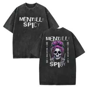 Fiery Soul" Skull — Satirical Dark Humor T-Shirt, Fun & Sarcastic Mom Gift, Mother's Day Present
