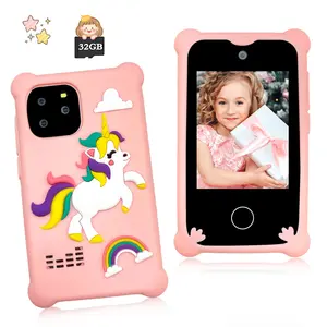 Kids Smartphone Gift for Boys & Girls, 2.8 Inch Touch Screen Unicorn Phone with Dual Camera, MP3 Player & Games, Creative Birthday Gift for Ages 3 4 5 6 7 8 10 Year Olds, Includes 32GB SD Card (Pink)