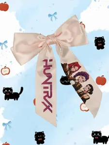 Large Kpop Hair Bow with Girl Band Printed Ribbons | Comfortable Secure Clip | Versatile Design Fashionable Hair Accessories